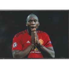 Signed photo of Romelu Lukaku the Manchester United footballer.